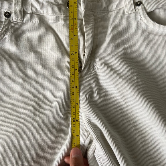 Ralph Lauren White Corduroy Wide-Leg Pants - Picture 5 of 9